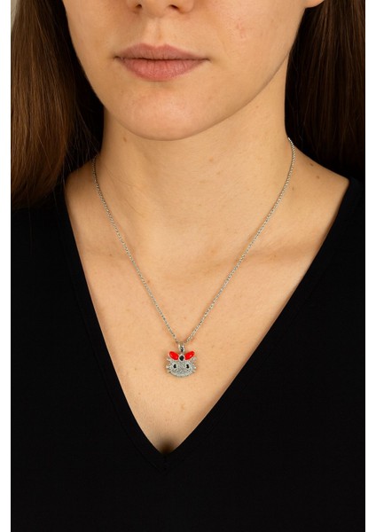 Kedi Figürlü Çelik Kolye fiyatları