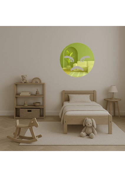 Sinirli Emoji Dekoratif Altın Aynalı Tablo - BRF12558-3380 fırsatları