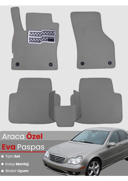 Mercedes Benz C Serisi W203 (2000-2007) Uyumlu Eva Paspas Tam Set – Araca Özel Tasarım