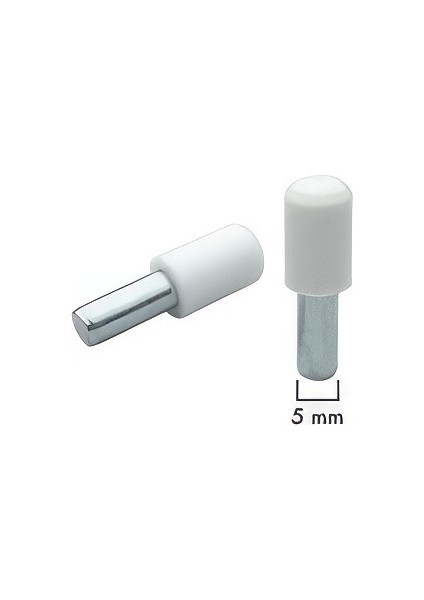 Raf Pimi Plastik Başlı Metal Raf Pimi 25 Adet