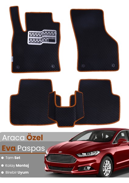 Ford Mondeo (2015-2022) Uyumlu Eva Paspas Tam Set–araca Özel,su Geçirmez,kolay Montaj