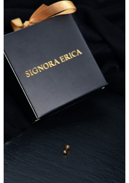 Biri Ucu Düz Bir Ucu Toplu Dudak Piercing 6mm