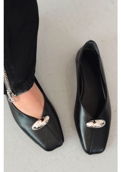 Tormel Kadın Babet Siyah Mat Deri fırsatları