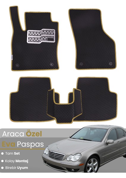 Mercedes Benz C Serisi W203 (2000-2007) Uyumlu Eva Paspas Tam Set – Araca Özel Tasarım