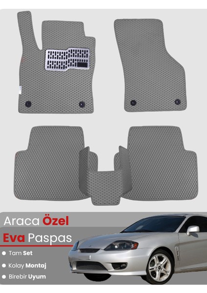 Hyundai Coupe (2001-2009) Uyumlu Eva Paspas Tam Set–araca Özel,kolay Montaj,su Geçirmez