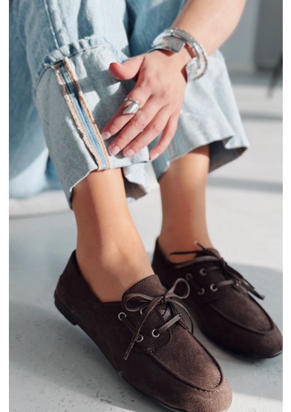 Maltra Kadın Oxford Ayakkabı Acıkahve Süet fırsatları