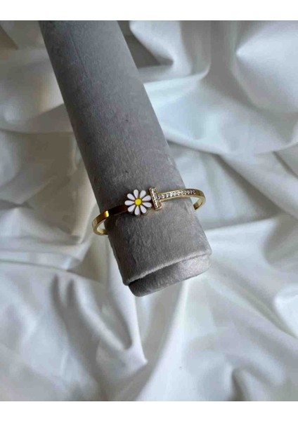 Gold Taşlı Papatya Model Çelik Kelepçe modelleri