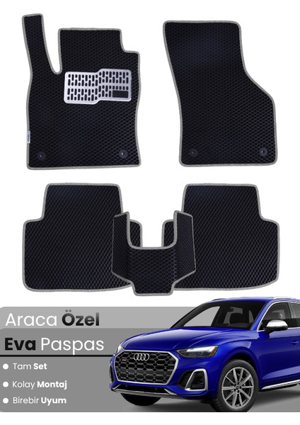 Audi Q5 (2017-2025) Uyumlu Eva Paspas Tam Set–araca Özel,su Geçirmez,hızlı ve Kolay Montaj