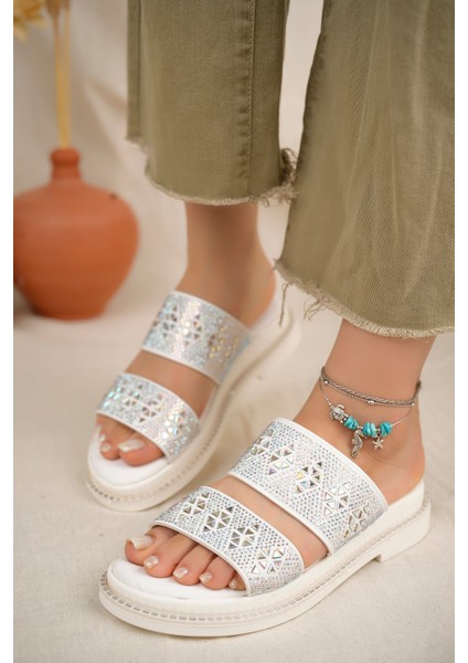 Sharone Anatomik Ortopedik Taşlı Günlük Kadın Terlik fiyatları