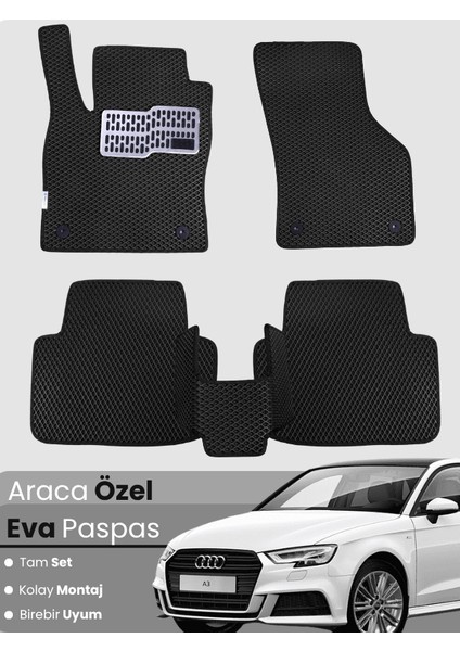 Audi A3 Hatchback (2013-2020) Uyumlu Eva Paspas Tam Set–araca Özel,su Geçirmez,kolay Montaj