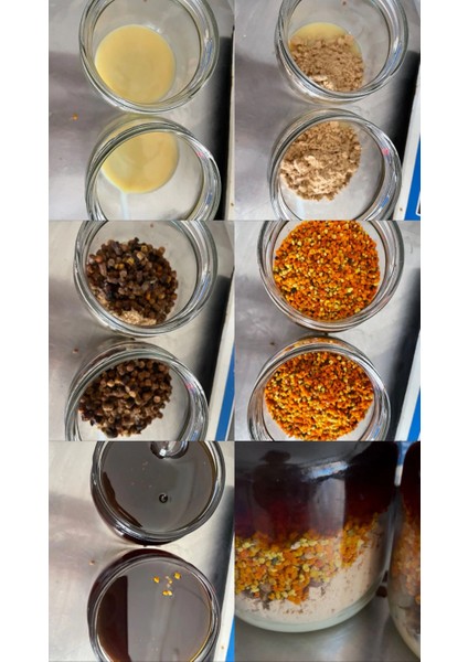6 ' Lı Bomba Karışım 500G (Apilarnil , Arı Sütü, Polen , Propolis, Perga,siyah Bal)