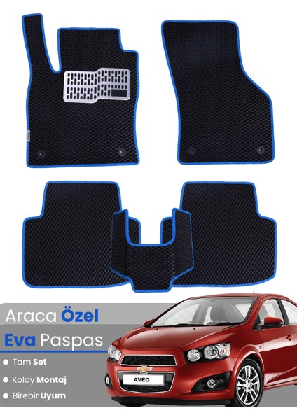 Chevrolet Aveo (2012-2015) Uyumlu Eva Paspas Tam Set–araca Özel,su Geçirmez,kolay Montaj