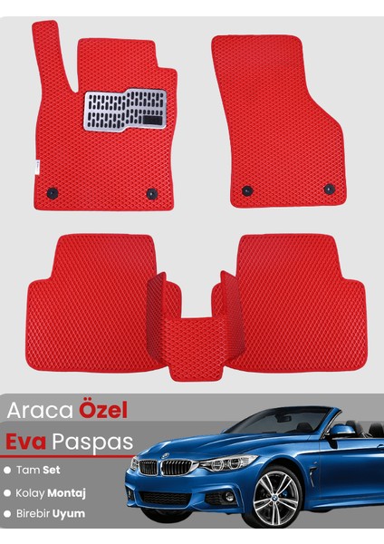 Bmw 3 Serisi E93 Cabrio (2005-2013) Uyumlu Eva Paspas Tam Set–araca Özel,su Geçirmez
