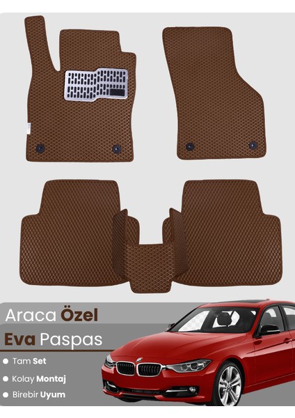 Bmw 3 Serisi F30 Sedan (2012-2019) Uyumlu Eva Paspas Tam Set–araca Özel,su Geçirmez