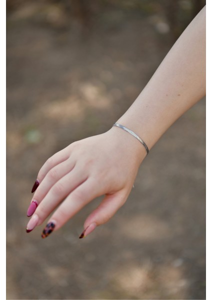 Italyan Ezme Model Unisex Çelik Zincir Bileklik 3 mm fırsatları