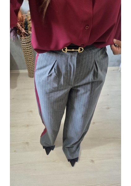 Çizgili Palazzo Pantolon modelleri