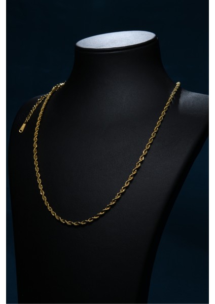 Burgu Model Unisex Çelik Zincir Kolye 3 mm indirimleri