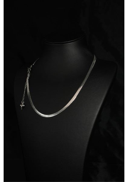 Italyan Ezme Model Unisex Çelik Zincir Kolye 4 mm fırsatları