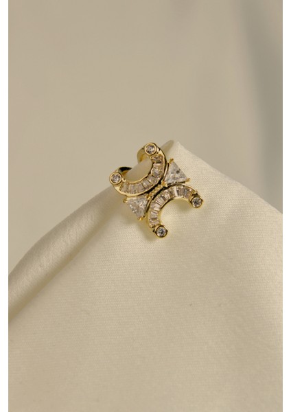 Baget Taşlı Hilal Model/at Nalı Earcuff