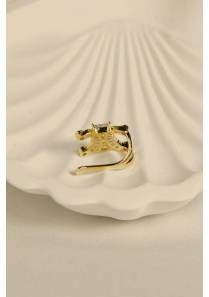 Baget Taşlı Hilal Model/at Nalı Earcuff fiyatları