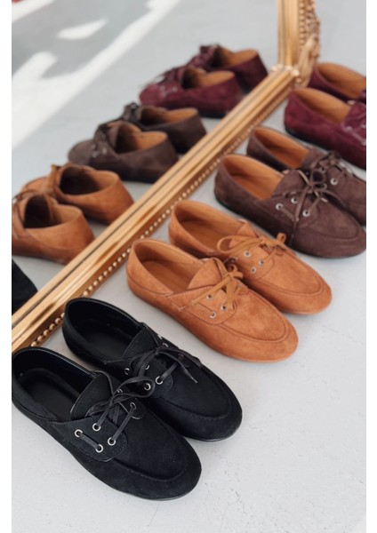 Maltra Kadın Oxford Ayakkabı Siyah Süet indirimleri