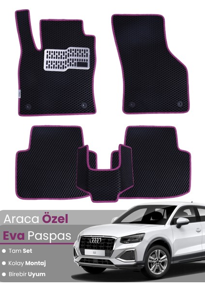 Audi Q2 (2020-2024) Uyumlu Eva Paspas Tam Set–araca Özel,su Geçirmez,hızlı ve Kolay Montaj