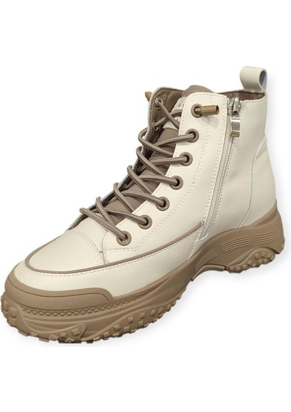 25K310-3 Fermuarlı Bilek Boy Sneakers Spor Bot modelleri