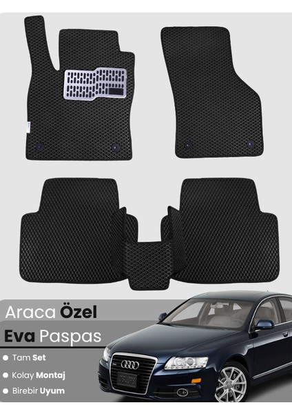 Audi A6 (2004-2011) Uyumlu Eva Paspas Tam Set–araca Özel,su Geçirmez,hızlı ve Kolay Montaj
