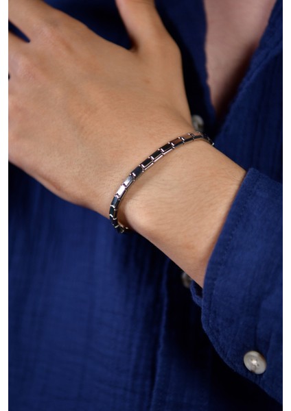 Italyan Çelik Unisex Bileklik 5mm