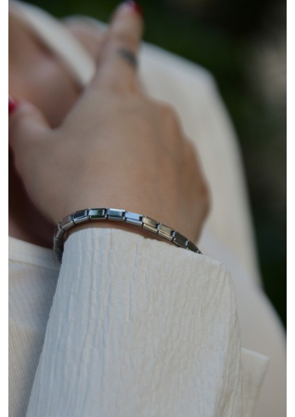 Italyan Çelik Unisex Bileklik 5mm fırsatları