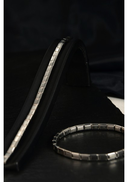 Italyan Çelik Unisex Bileklik 5mm indirimleri