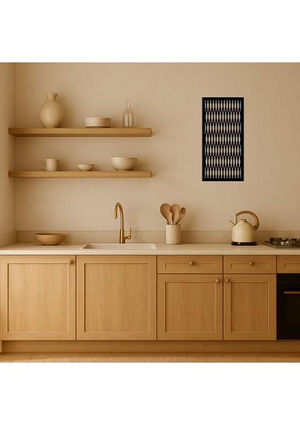 Soyut Çiçek Motifli Mdf Iç Mekan Tablosu - BRF19291-4742 fiyatları