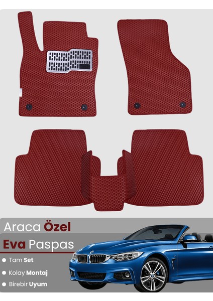 Bmw 3 Serisi E93 Cabrio (2005-2013) Uyumlu Eva Paspas Tam Set–araca Özel,su Geçirmez