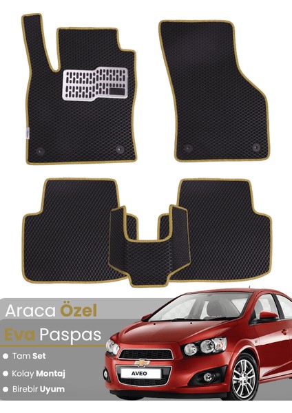 Chevrolet Aveo (2012-2015) Uyumlu Eva Paspas Tam Set–araca Özel,su Geçirmez,kolay Montaj