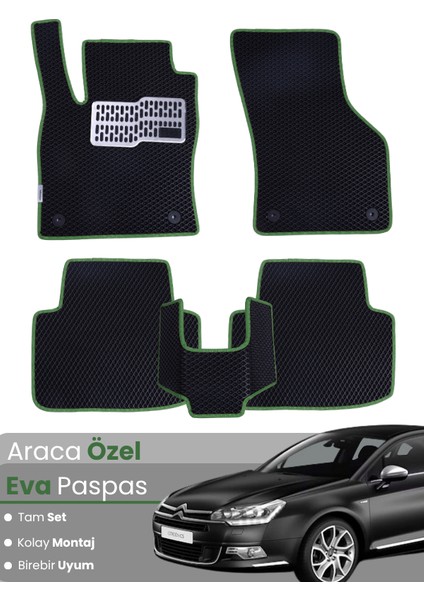 Citroen C5 (2008-2017) Uyumlu Eva Paspas Tam Set–araca Özel,su Geçirmez,hızlı ve Kolay Montaj