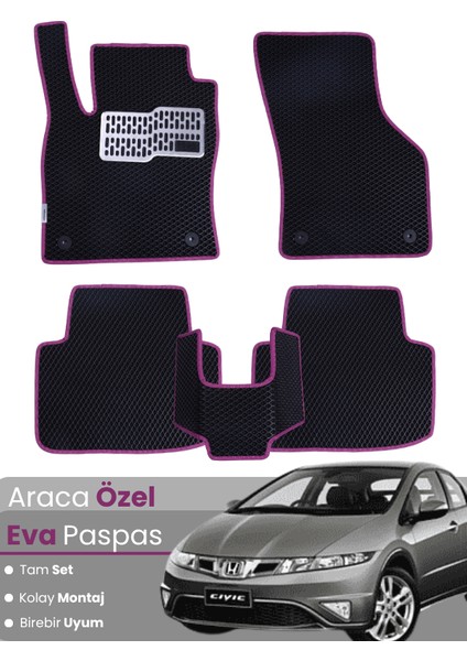 Honda Civic Euro Hatchback (2003-2005) Uyumlu Eva Paspas Tam Set–araca Özel Tasarım