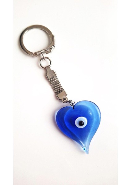 Hediyelik Nazar Boncuklu Kalp Anahtarlık 9,5 cm fiyatları