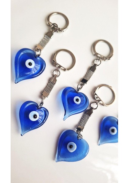 Hediyelik Nazar Boncuklu Kalp Anahtarlık 9,5 cm indirimleri
