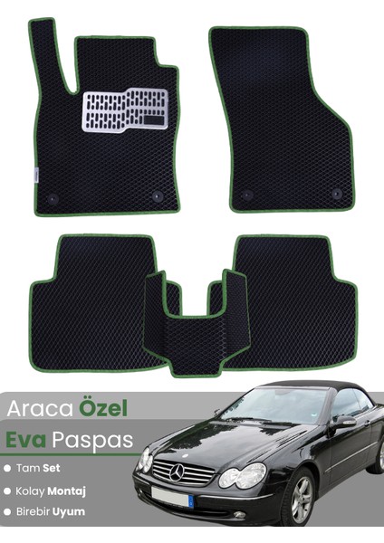 Mercedes Benz Clk Cabrio Coupe (2002-2009) Uyumlu Eva Paspas Tam Set – Araca Özel Tasarım