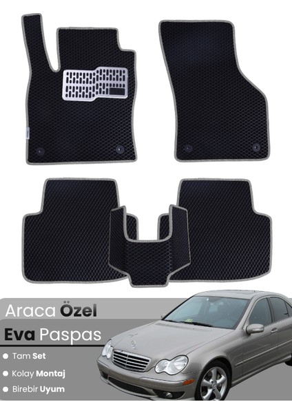 Mercedes Benz C Serisi W203 (2000-2007) Uyumlu Eva Paspas Tam Set – Araca Özel Tasarım