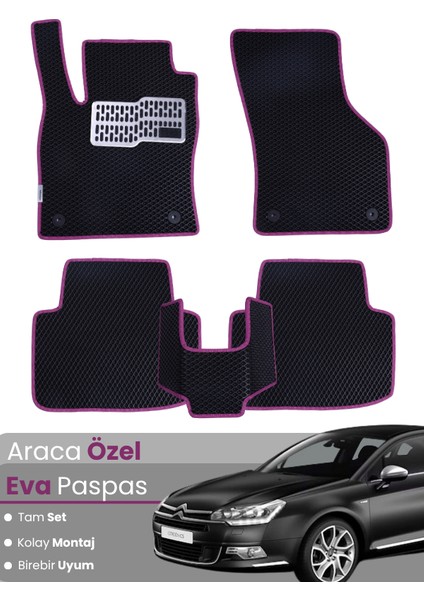 Citroen C5 (2008-2017) Uyumlu Eva Paspas Tam Set–araca Özel,su Geçirmez,hızlı ve Kolay Montaj