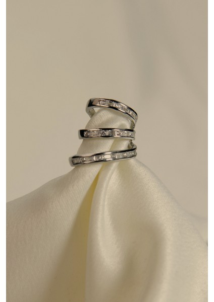 3 Sıralı Taşlı Earcuff