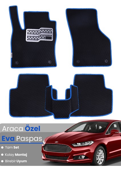 Ford Mondeo (2015-2022) Uyumlu Eva Paspas Tam Set–araca Özel,su Geçirmez,kolay Montaj