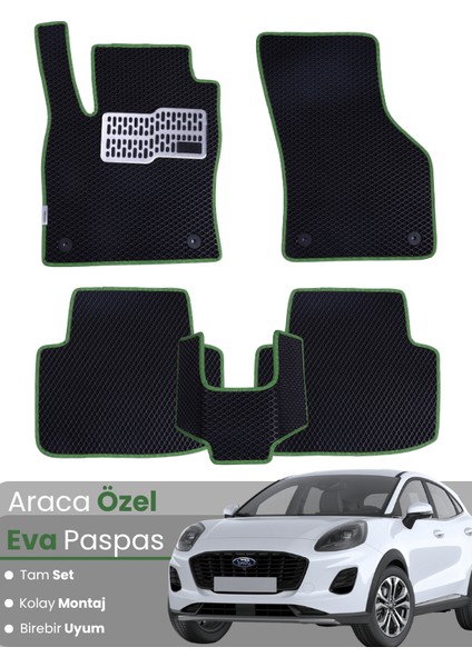 Ford Puma (2020-2024) Uyumlu Eva Paspas Tam Set–araca Özel,su Geçirmez,kolay Montaj