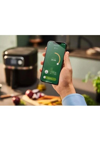 Geniş Hacimli 8,3l Çok Fonksiyonlu Uzaktan Bağlantılı Ultra Premium Airfryer Siyah modelleri