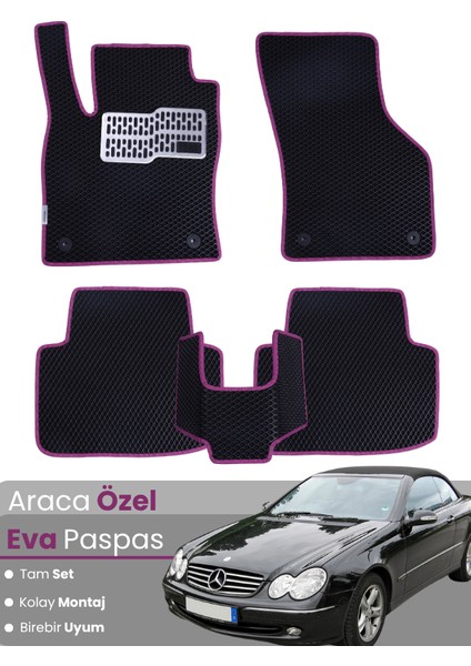 Mercedes Benz Clk Cabrio Coupe (2002-2009) Uyumlu Eva Paspas Tam Set – Araca Özel Tasarım