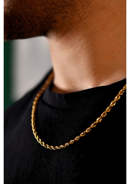 Burgu Model Unisex Çelik Zincir Kolye 4 mm fiyatları