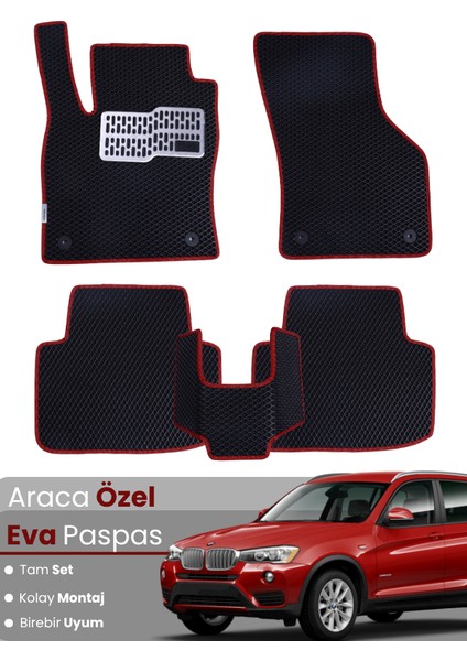 Bmw X3 E83 (2003-2010) Uyumlu Eva Paspas Tam Set–araca Özel,su Geçirmez,hızlı ve Kolay Montaj
