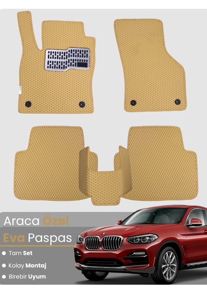 Bmw X4 F26 (2014-2019) Uyumlu Eva Paspas Tam Set–araca Özel,su Geçirmez,hızlı ve Kolay Montaj