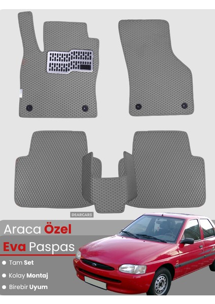 Ford Escort (1990-1998) Uyumlu Eva Paspas Tam Set–araca Özel,su Geçirmez,kolay Montaj